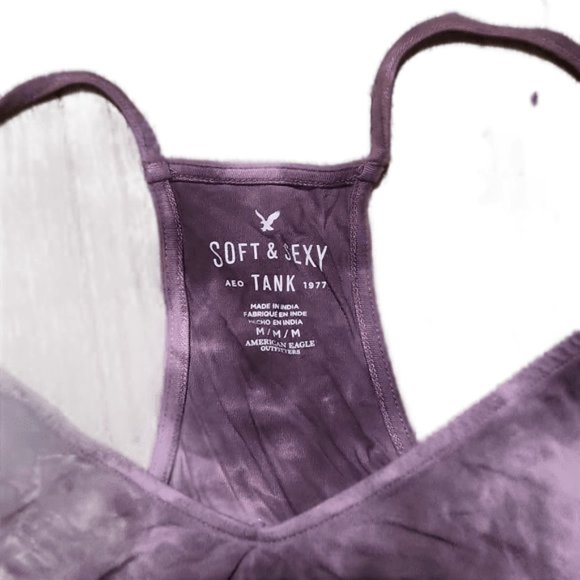 American Eagle Outfitters Soft and Sexy Purple Tank Top Size Medium #AEPTank01 - Picture 2 of 4